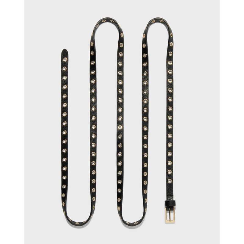 Cue Leather Double Wrap Eyelet Belt image number 1